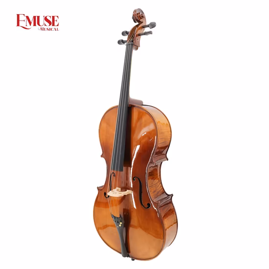 Recién llegado, último diseño, violonchelo antiguo para estudiantes de arce macizo con llama